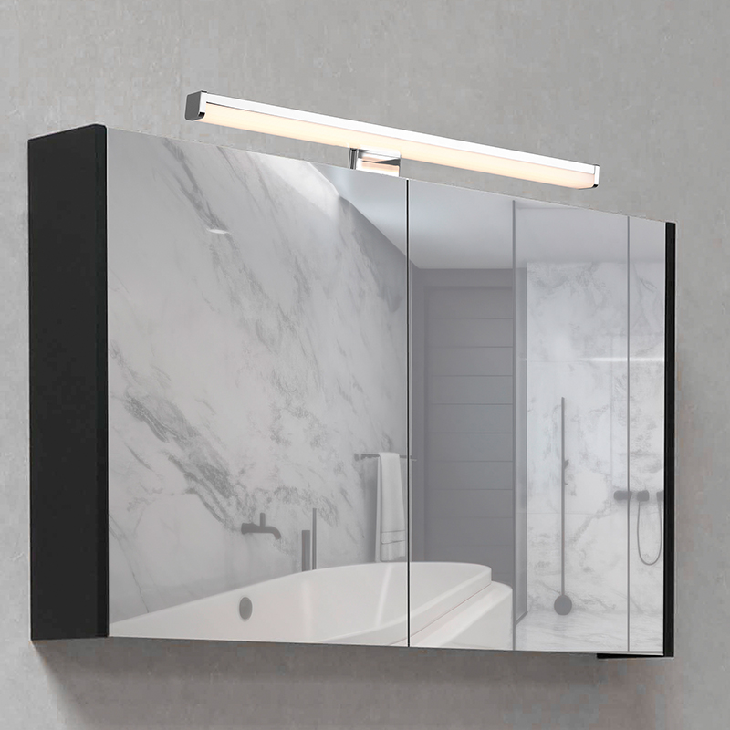 Krom badrumslampa vägg modern, Celal, 7,5W, 3000K LED, IP44