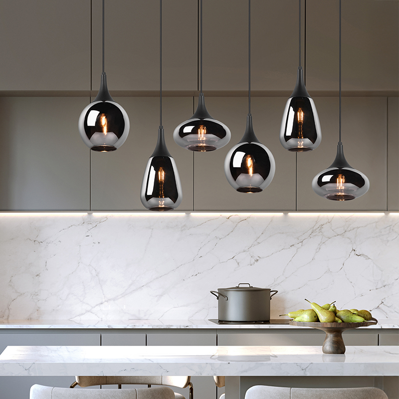 Svart fönsterlampa design, Sybren