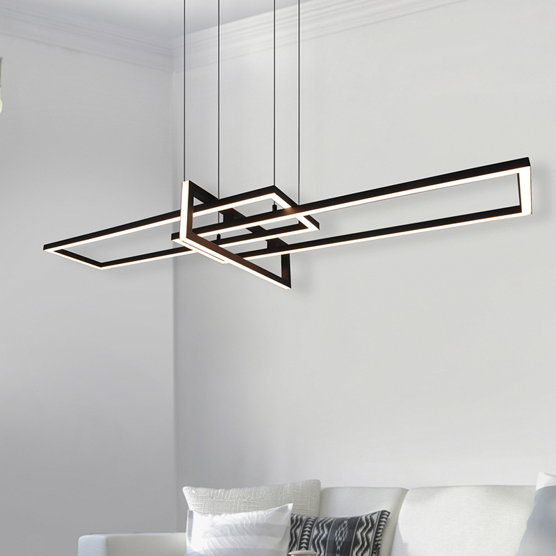 Svart fönsterlampa modern, Hatun, 34W, 3000K LED