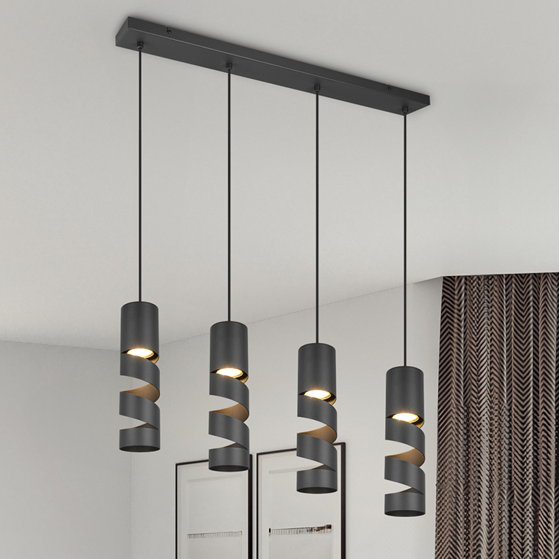 Svart fönsterlampa design, Marouan