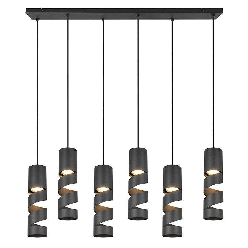 Svart fönsterlampa design, Marouan