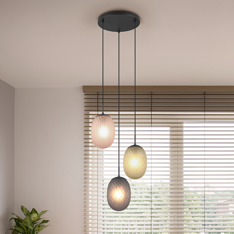 Flerfärgad fönsterlampa design, Danyal