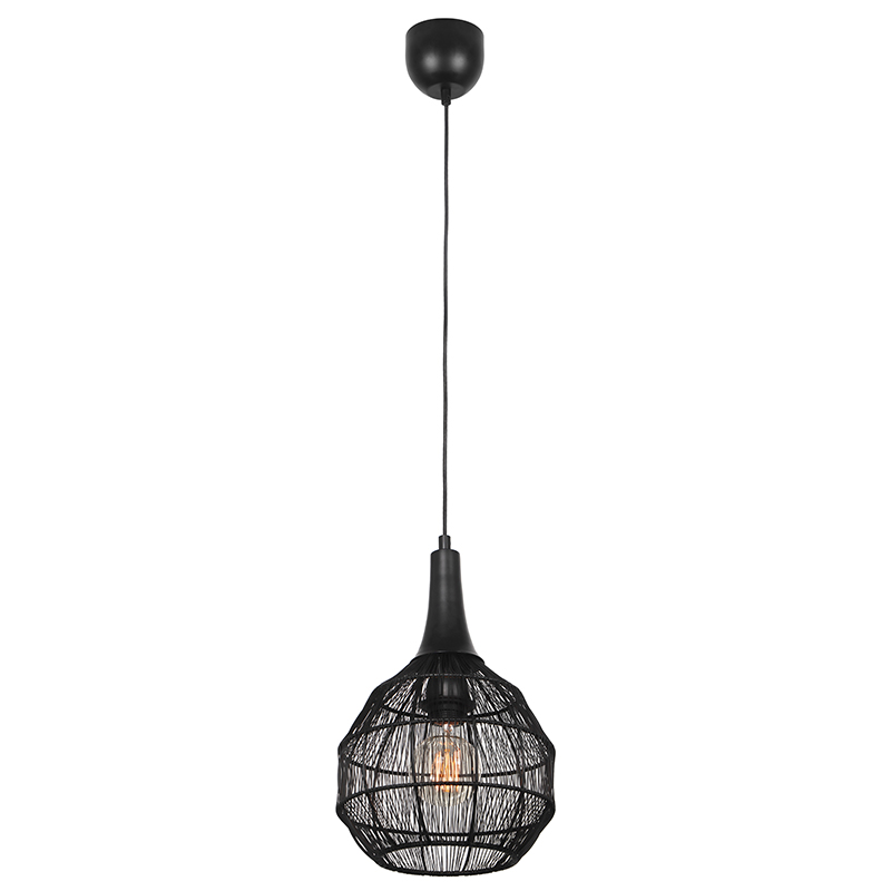 Svart fönsterlampa rustik, Rins