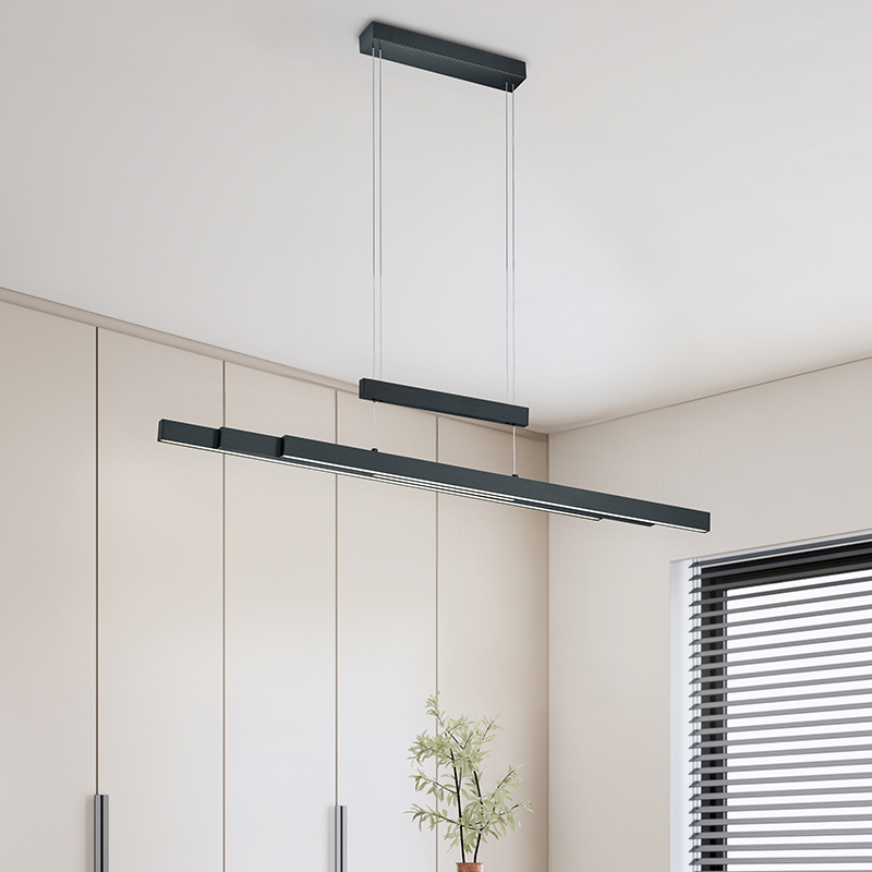 Svart fönsterlampa modern, Jessey, 42W, varm till kall vit justerbar LED, med beröringsdimmer