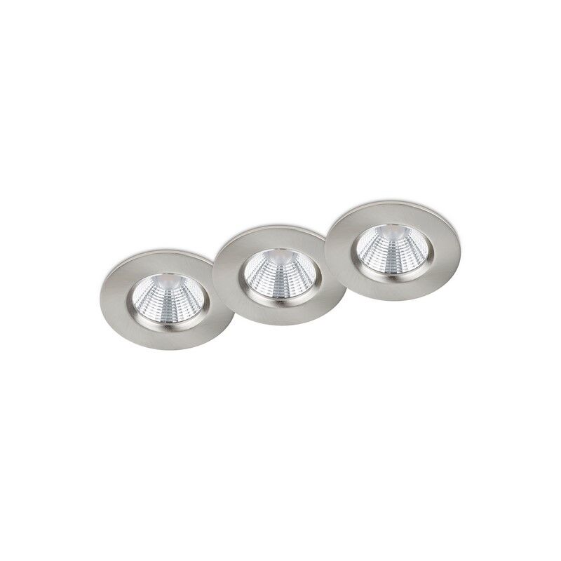 Nickel infälld spotlight badrum modern, Iman, 5W, 3000K LED, IP65