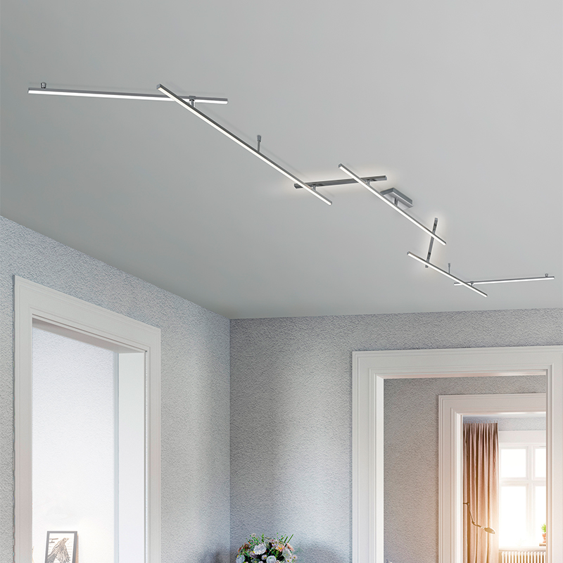 Nickel plafond modern, Kandla, 20W, 3000K LED