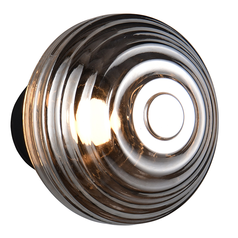 Grå uppladdningsbar vägglampa modern, Walid, 1,5W, 3000K LED, 3 stegs dimmer