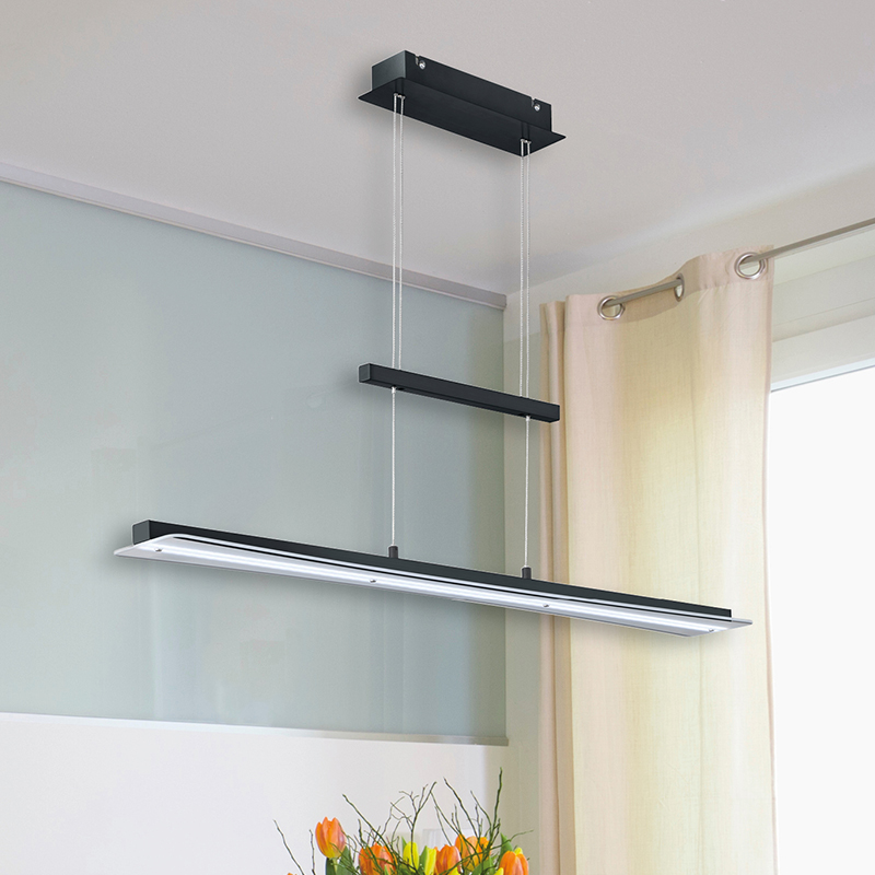 Svart fönsterlampa modern, Port, 18W, varm till kall vit justerbar LED