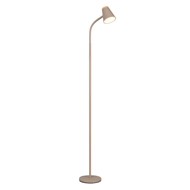 Brun golvlampa modern, Rahul, 4,5W, 3000K LED, med brytare