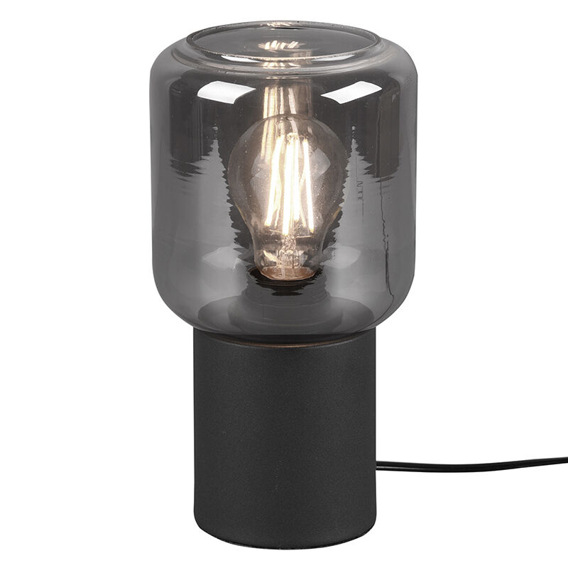 Svart bordslampa modern, Gail, med brytare