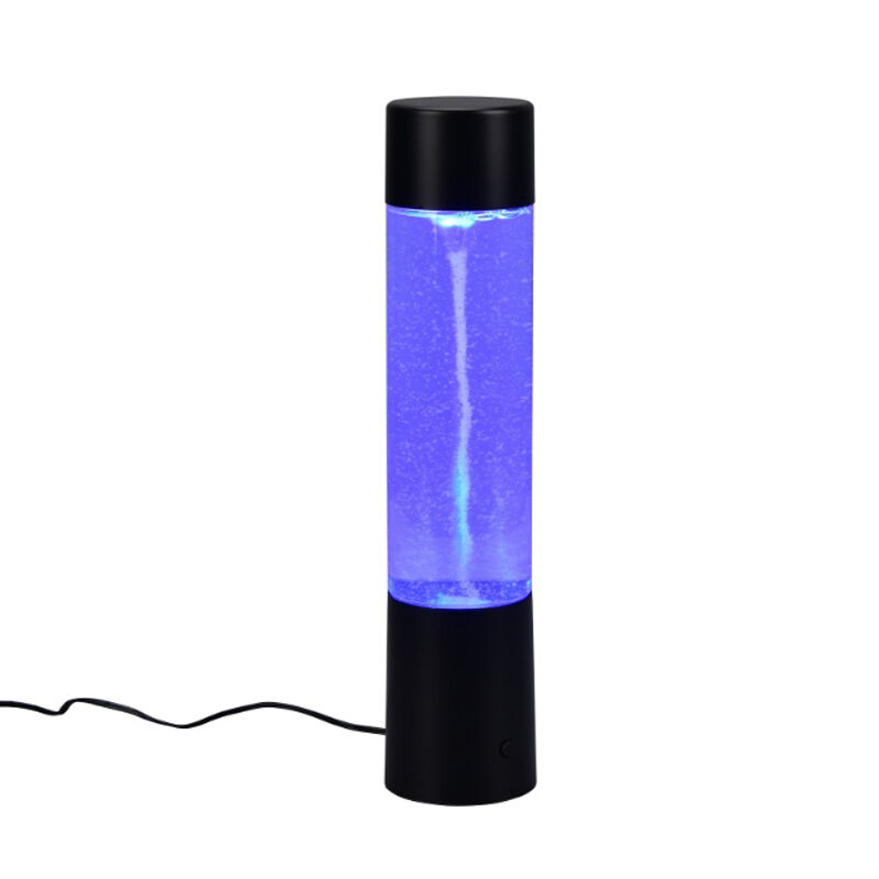 Svart bordslampa modern, Mehdi, 1W, RGB LED, med brytare