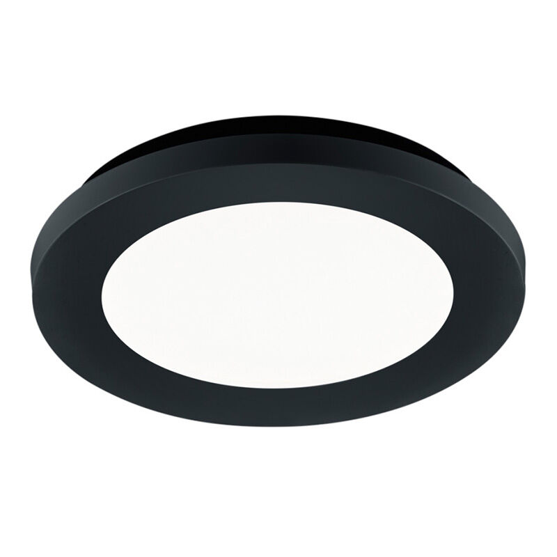 Svart taklampa badrum modern, Gistrup, 10W, 3000K LED, IP44