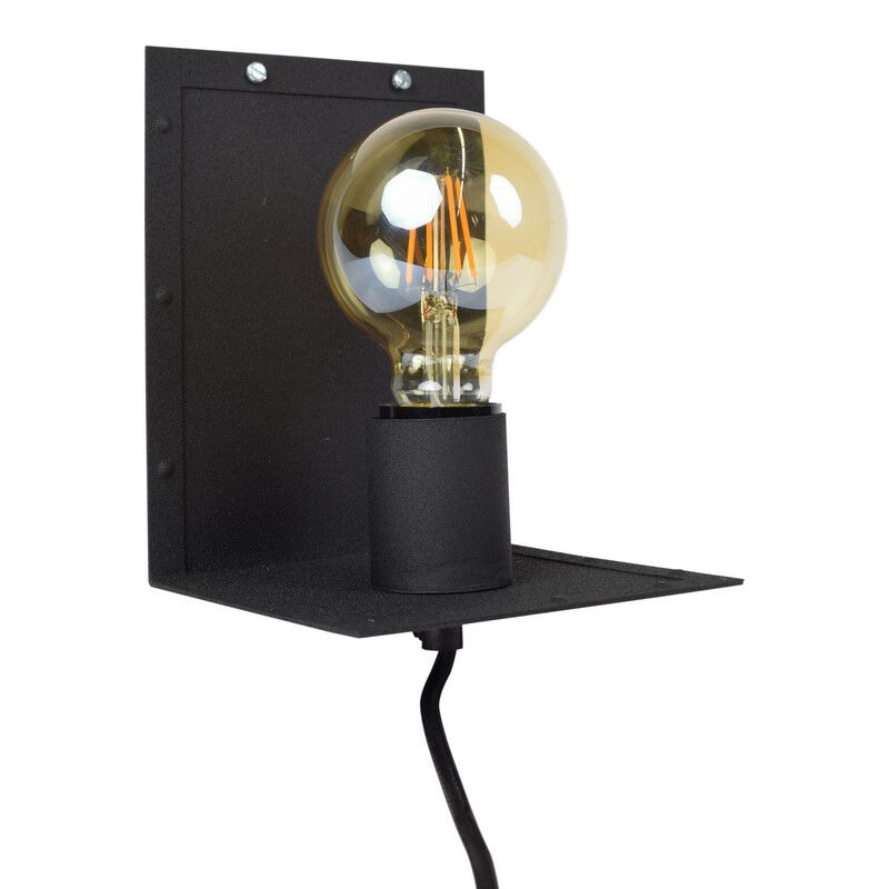 Industri vägglampa svart, Ferial