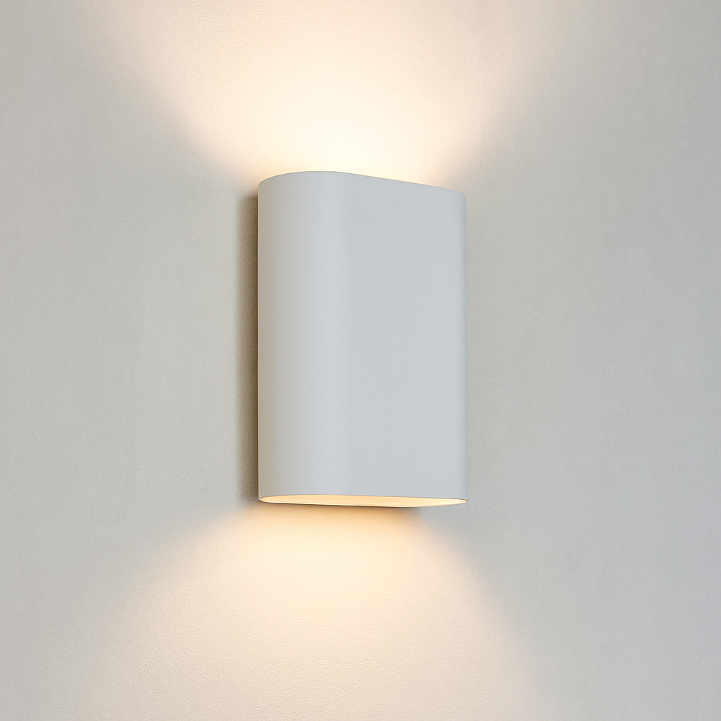 Modern up down vägglampa vit, Rodigo
