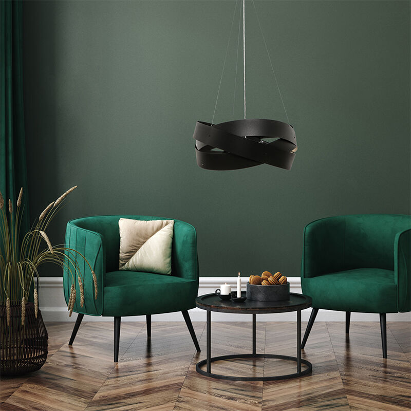 Modern fönsterlampa svart, Tanno