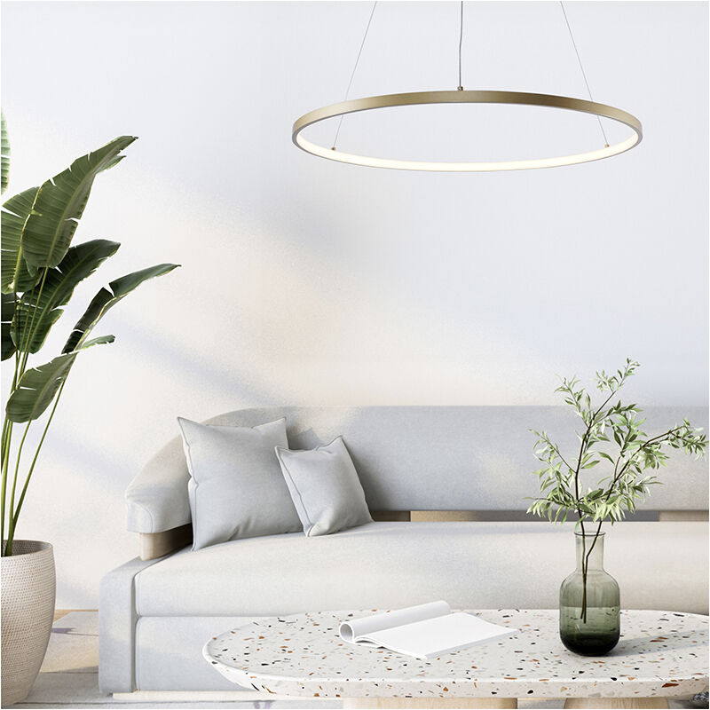 Design fönsterlampa guld, Kubra, 28W, varm till kall vit justerbar LED