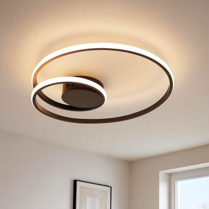 Modern taklampa svart, Levy, 20W, 2700K LED, 3 stegs dimmer