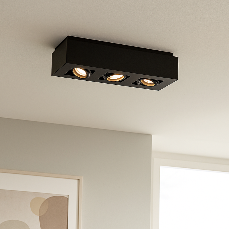 Modern utanpåliggande spotlight svart, Akira Modern utanpåliggande spotlight svart, Akira