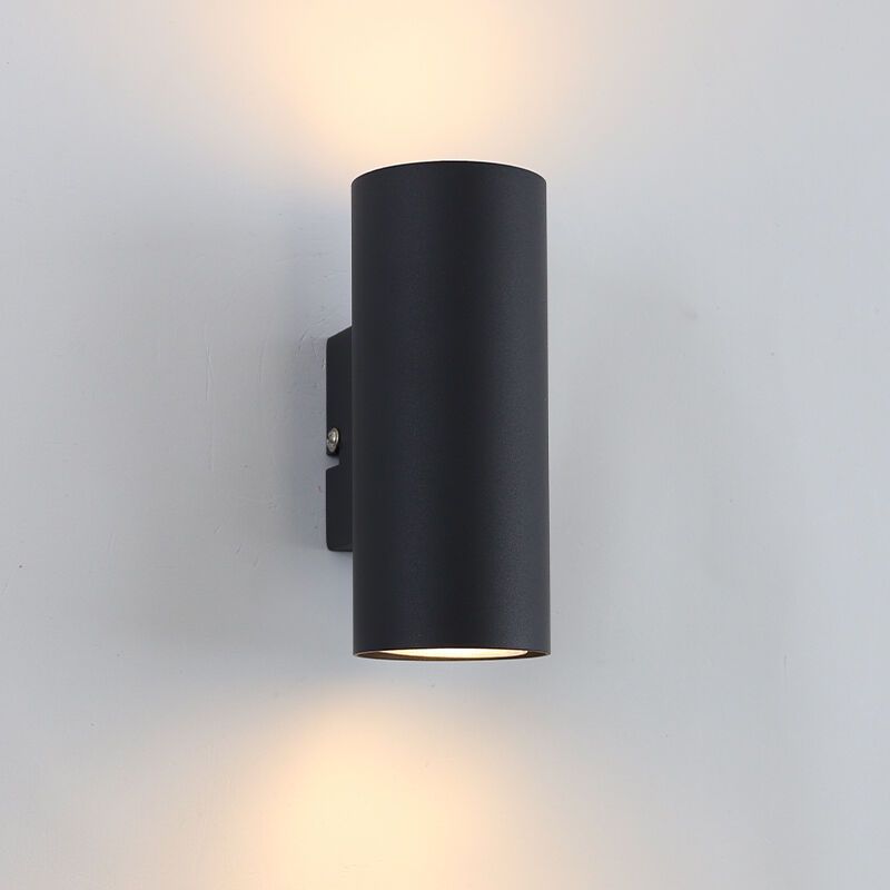 Modern up down vägglampa svart, Elena