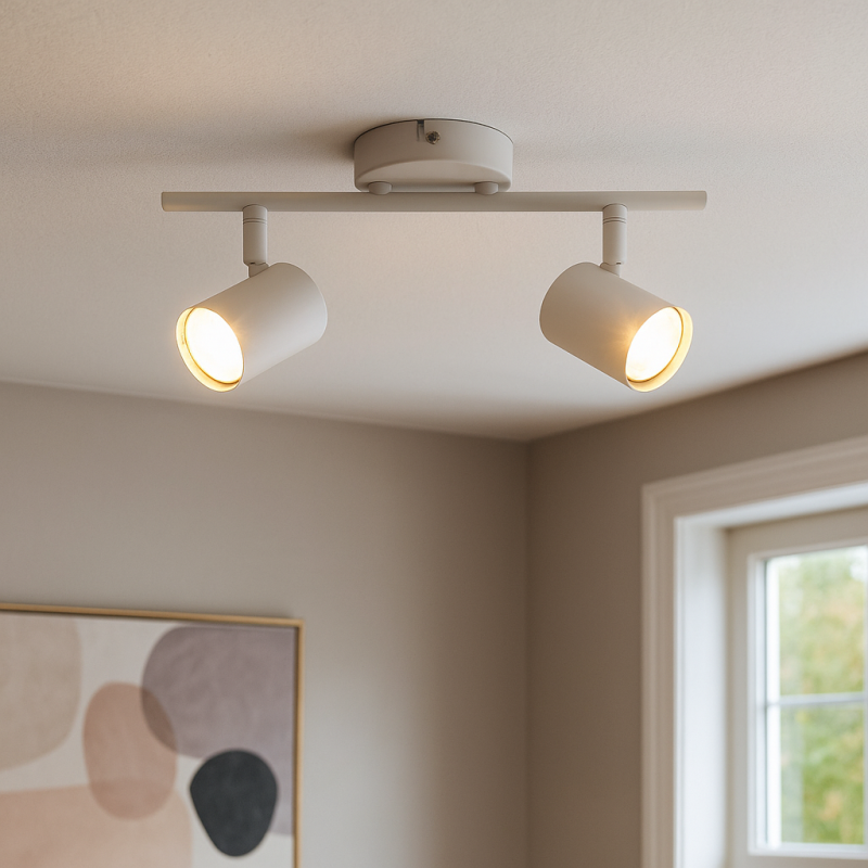 Modern spotlight tak vit, Elena