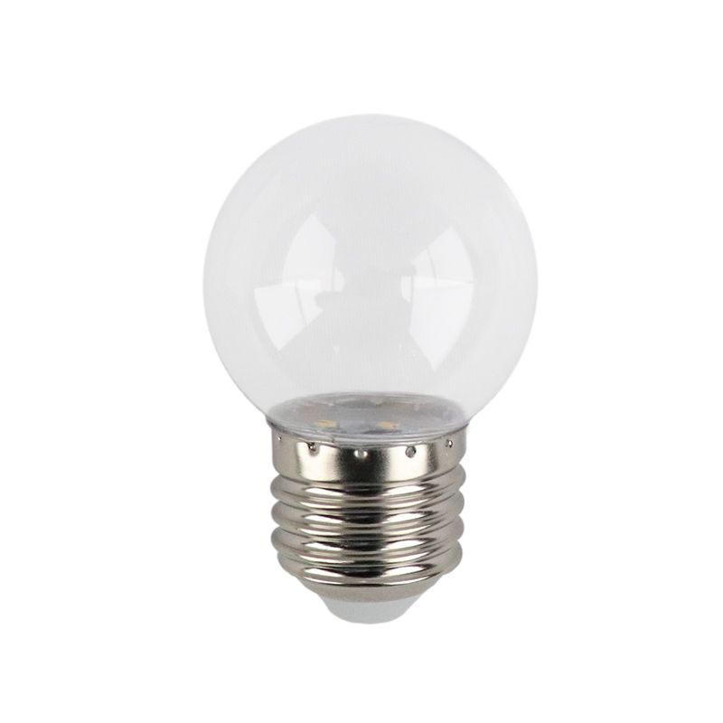 Varmvit transparent LED-lampa - 1 Watt