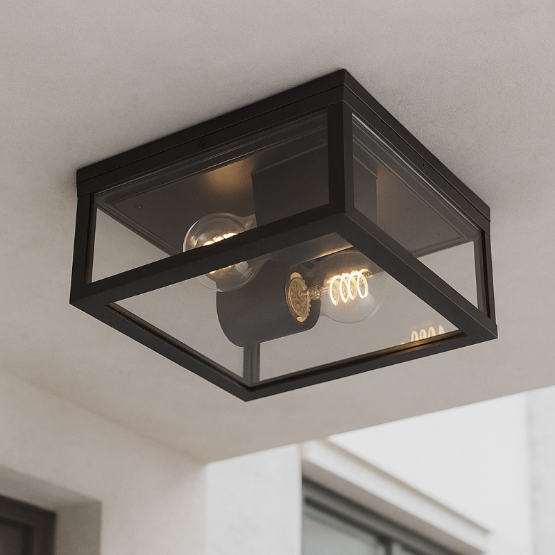 Modern utelampa svart, Ivanka, IP44 Modern utelampa svart, Ivanka, IP44