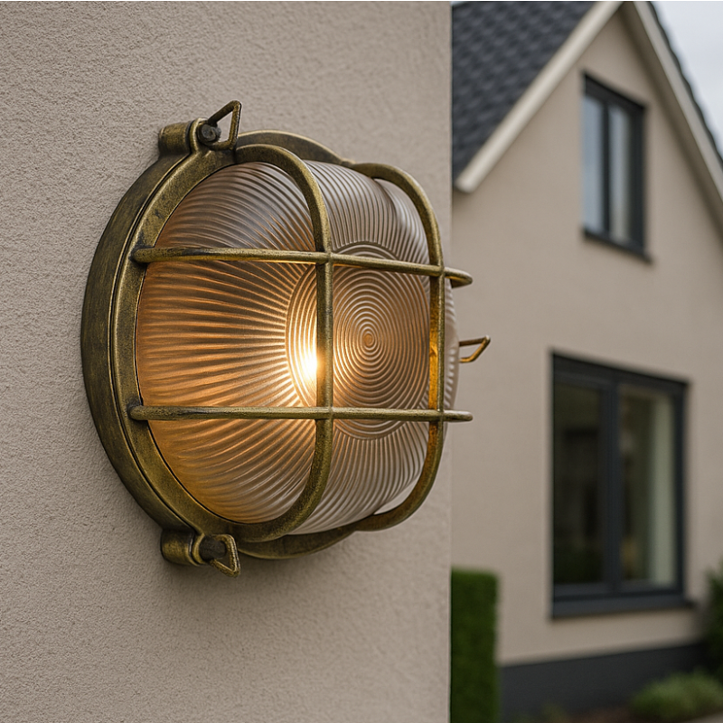 Industri utelampa svart, Juanita, IP44