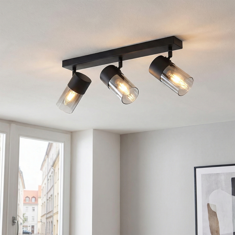 Modern spotlight tak svart, Huy