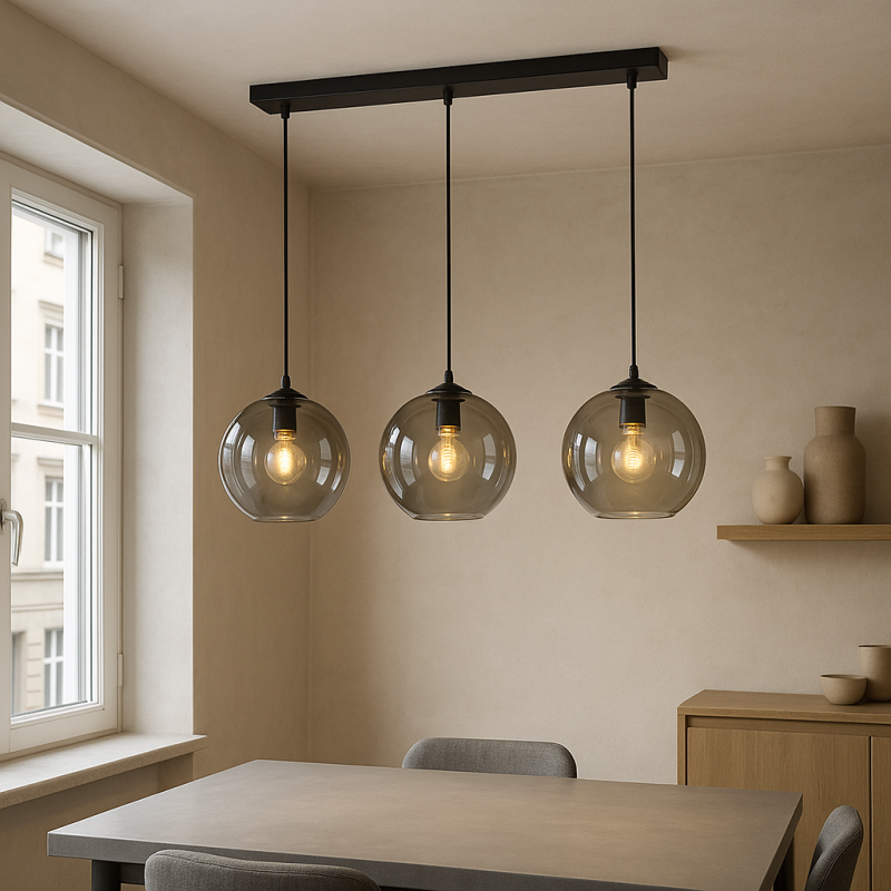 Design fönsterlampa grå, Giada