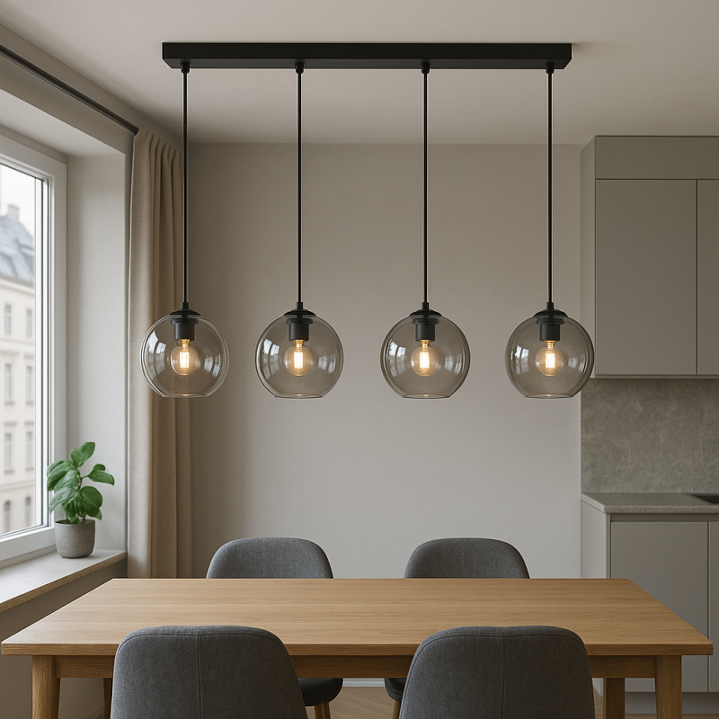Design fönsterlampa grå, Giada