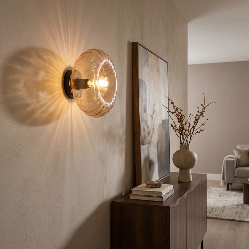 Retro vägglampa bärnstensfärgad, Diane Retro vägglampa bärnstensfärgad, Diane
