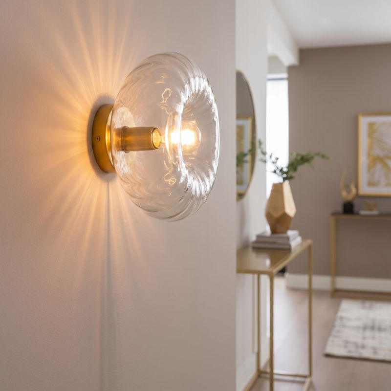 Retro vägglampa transparent, Diane Retro vägglampa transparent, Diane