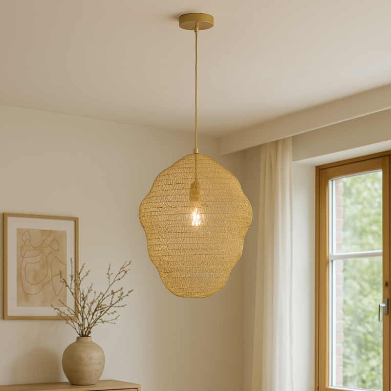 Design fönsterlampa guld, Sep