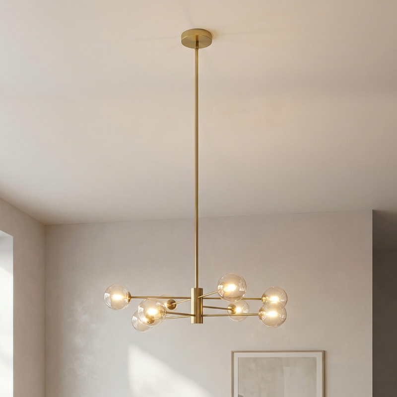Design fönsterlampa guld, Kaily