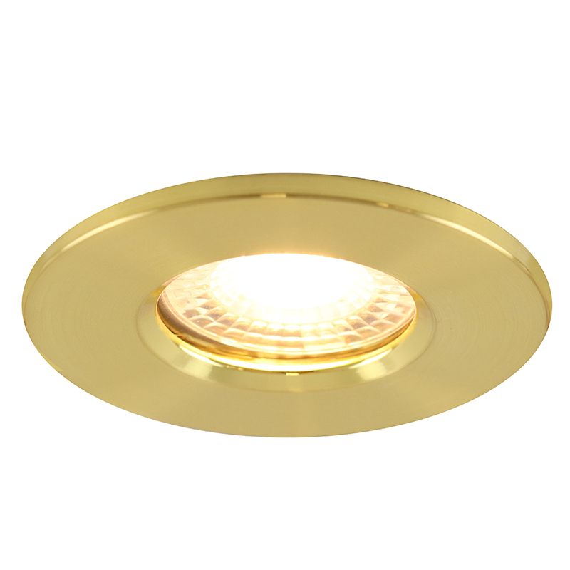Modern infälld spotlight badrum mässing, Jule, IP65 Modern infälld spotlight badrum mässing, Jule, IP65