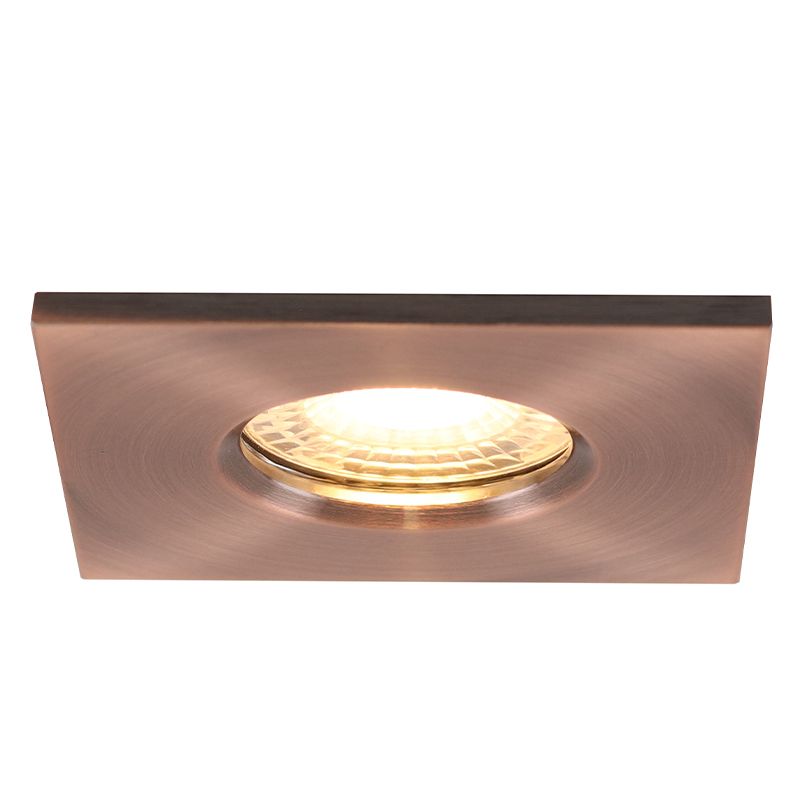 Modern infälld spotlight badrum koppar, Jule, IP65