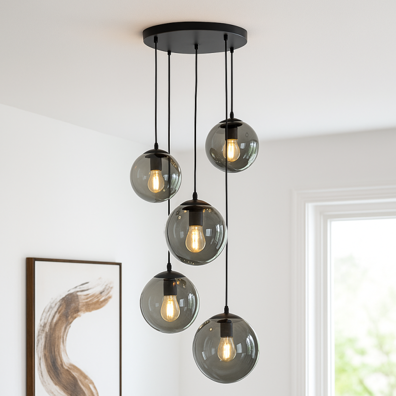 Design fönsterlampa svart, Dolf