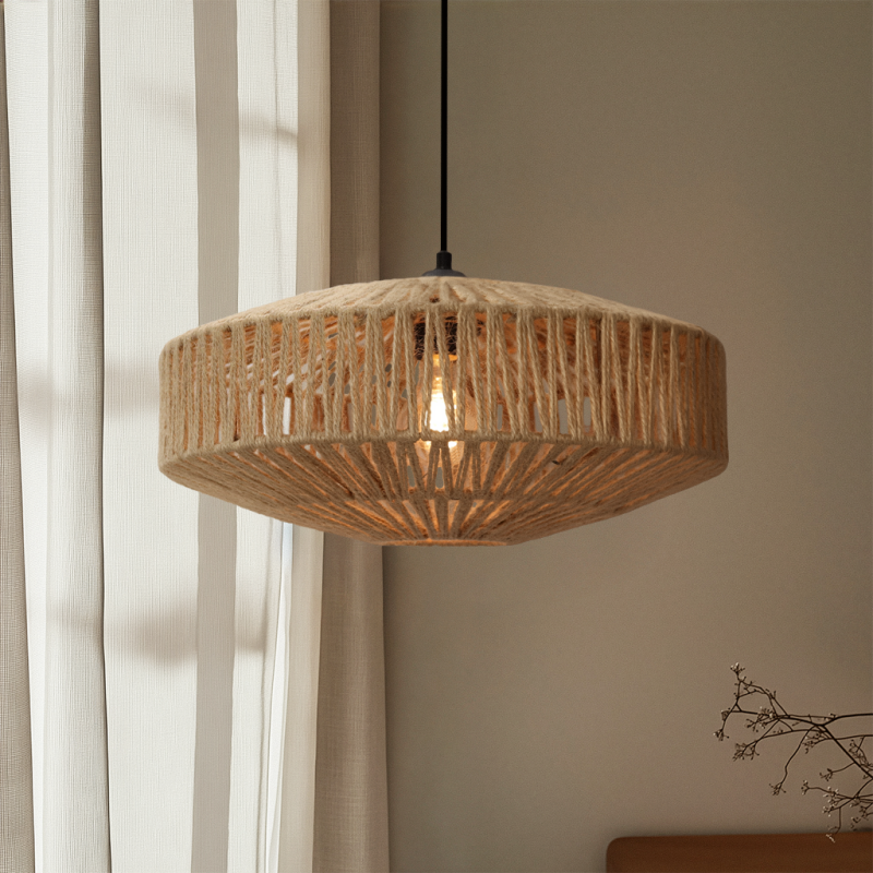 Rustik fönsterlampa brun, Selena