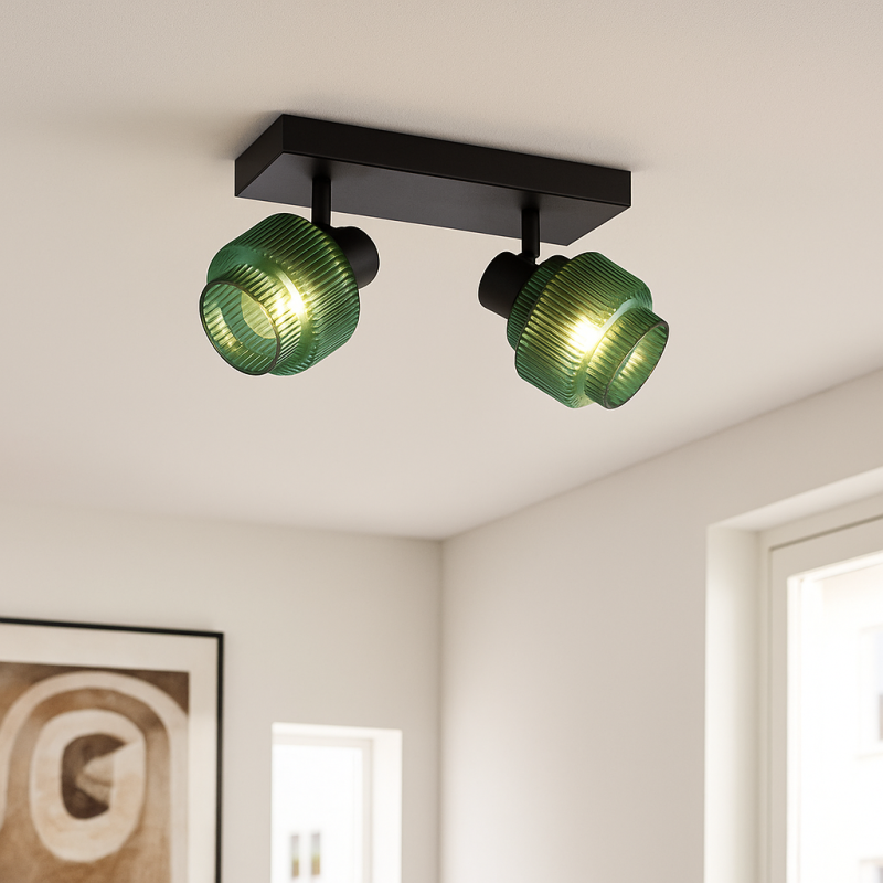 Retro spotlight tak grön, Paris Retro spotlight tak grön, Paris