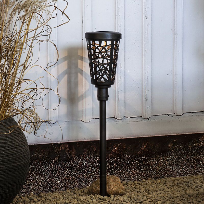 Plast solcellslampa markspjut svart, Amresh, 0,03W, 3000K LED, IP44 Plast solcellslampa markspjut svart, Amresh, 0,03W, 3000K LED, IP44