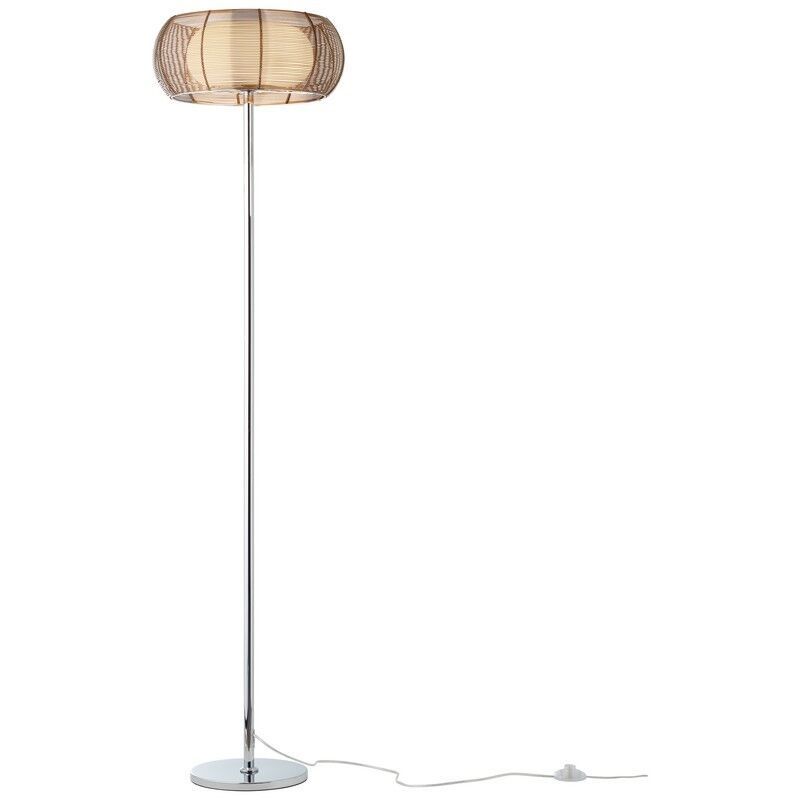 Modern golvlampa brons, Amela, med brytare Modern golvlampa brons, Amela, med brytare