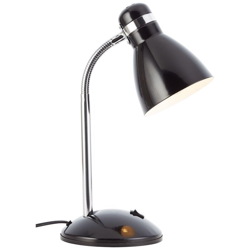 Plast skrivbordslampa svart, Santana, med brytare Plast skrivbordslampa svart, Santana, med brytare