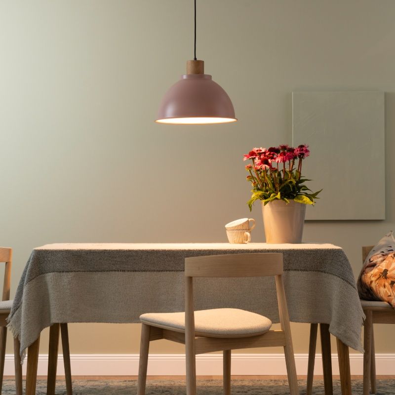 Rustik fönsterlampa rosa, Thalina