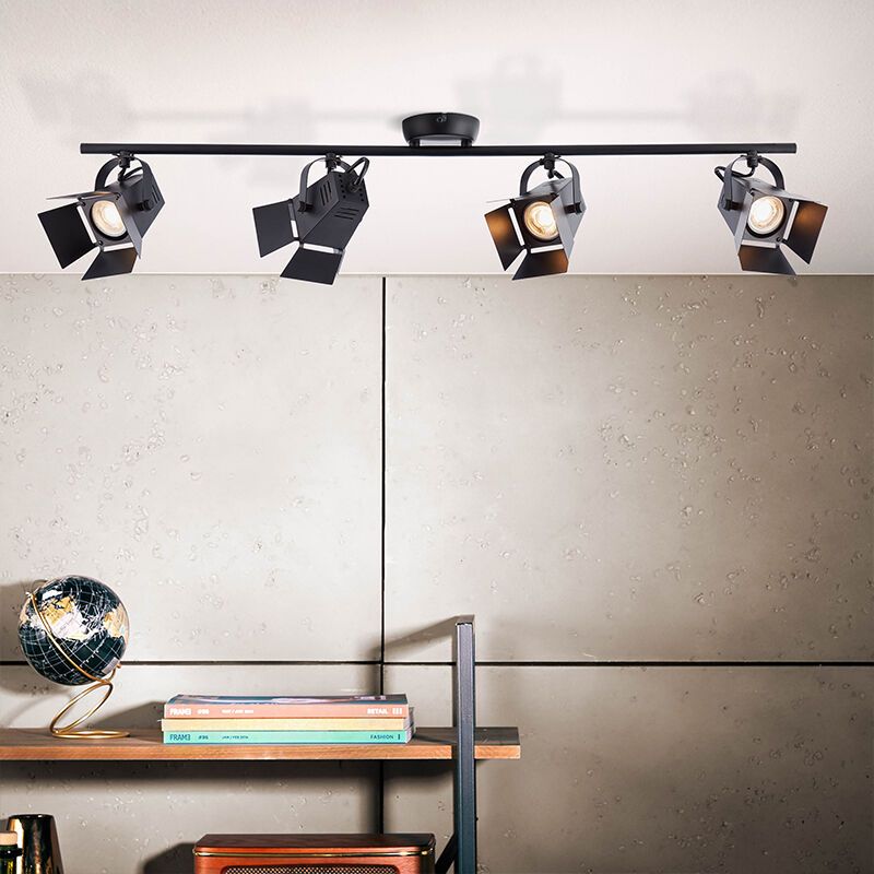 Industri spotlight tak svart, Jowenna, 5W, 3000K LED