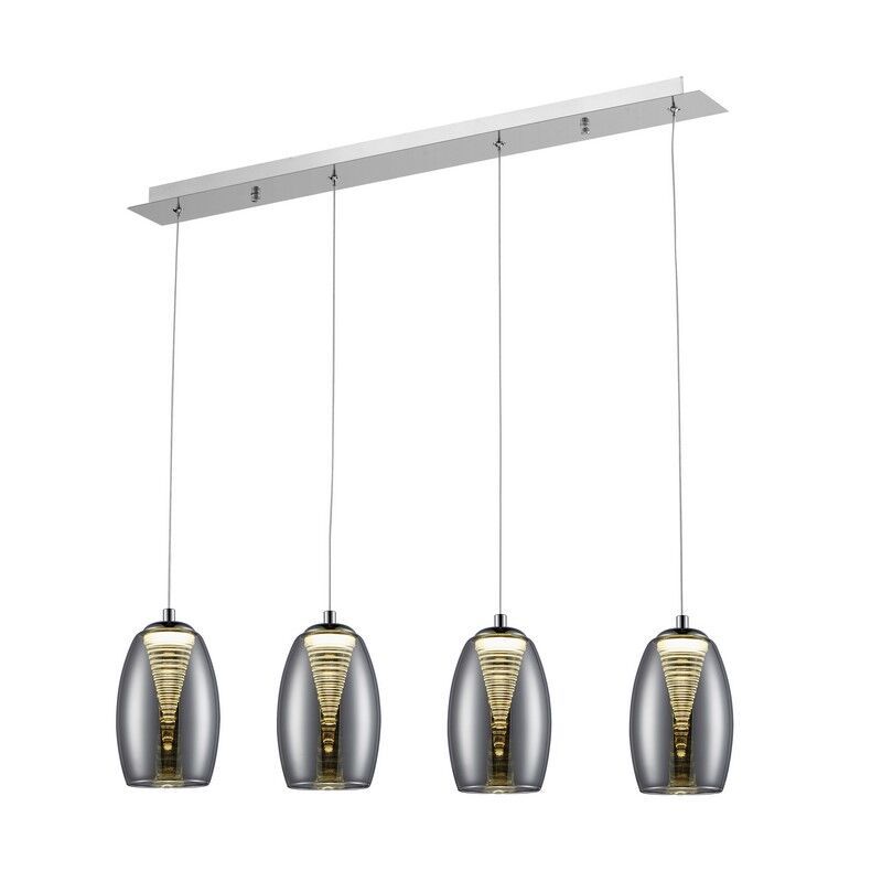 Modern fönsterlampa krom, Aliyah, 5W, 3000K LED