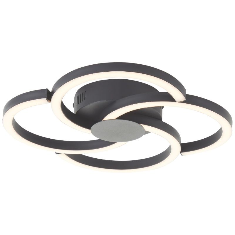 Design taklampa svart, Somia, 22W, 3000K LED