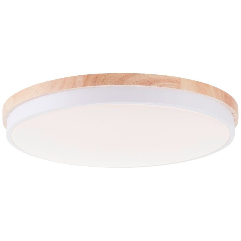 Modern taklampa trä, Marloes, 36W, 3000K-4000K-6500K LED, met fjärrkontroll