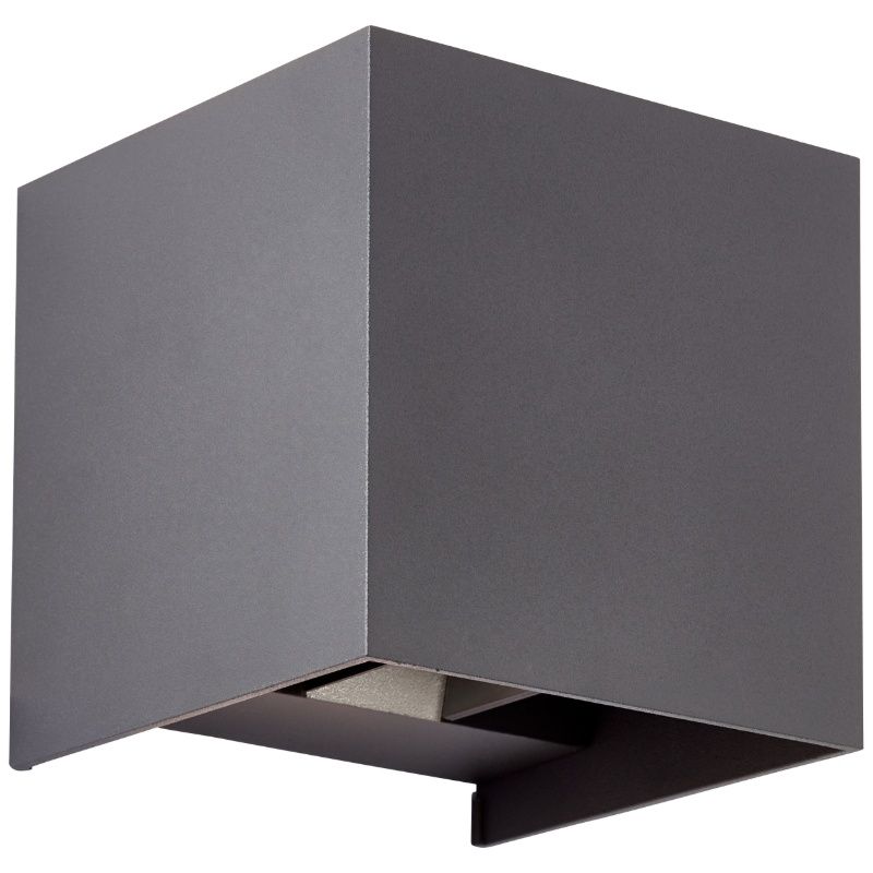 Modern up down vägglampa grå, Romar, 6,5W, 3000K LED, IP44 Modern up down vägglampa grå, Romar, 6,5W, 3000K LED, IP44