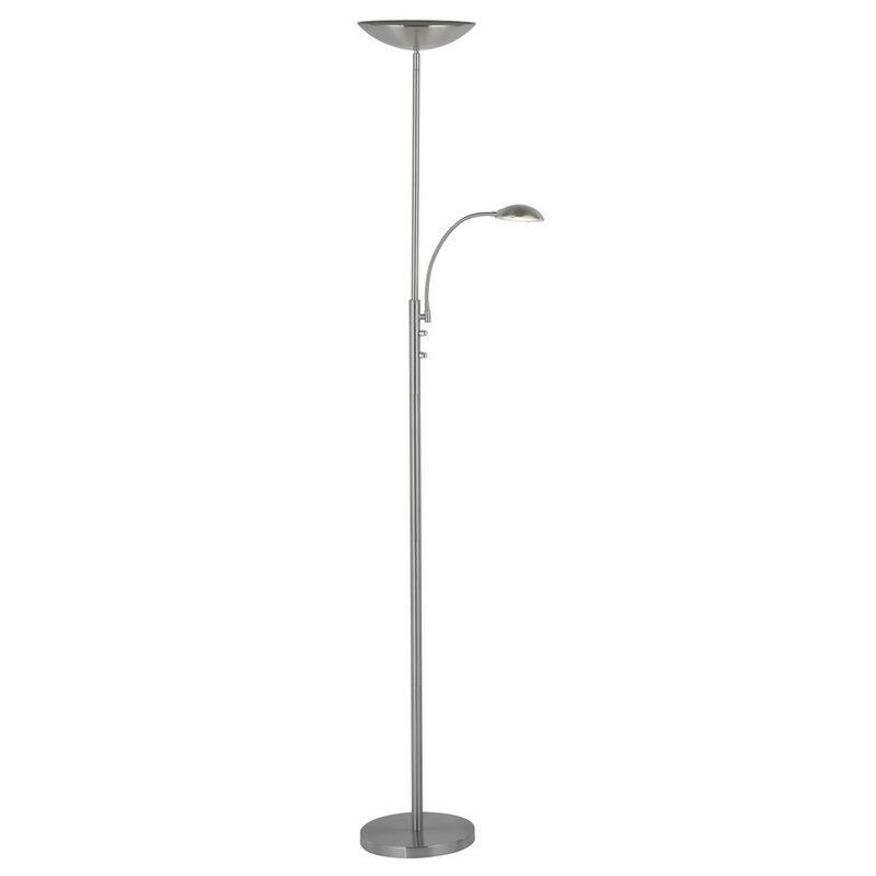 Modern golvlampa krom, Elina, 18W, 3000K LED