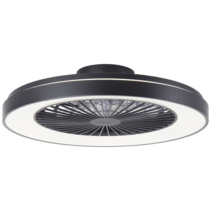 Modern takfläkt svart, Mazzaro, 48W, RGBW LED, met fjärrkontroll Modern takfläkt svart, Mazzaro, 48W, RGBW LED, met fjärrkontroll